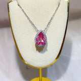 5 Carat 925 Sterling Silver Moissanite Pendant Necklace thumbnail 4