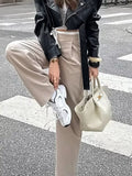 Wide-Leg Pants with Drawstring Waist thumbnail 5