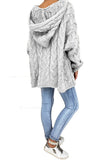 Cable-Knit Hooded Sweater thumbnail 16