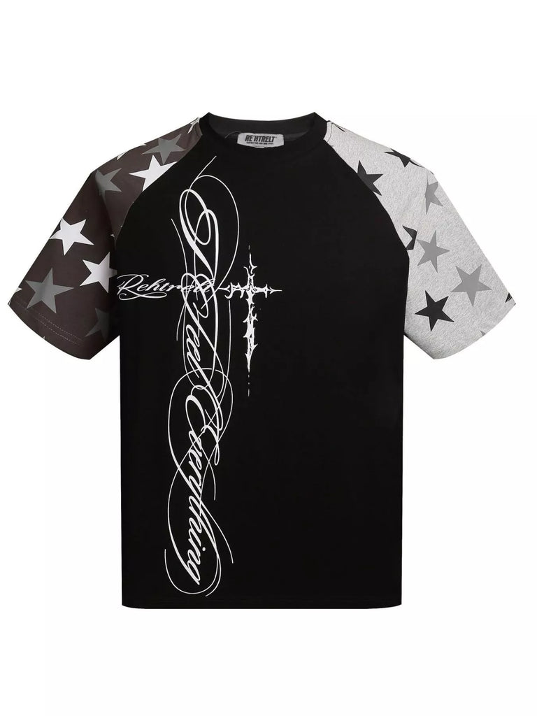 Men's Star Raglan Sleeve T-Shirt