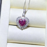 1 Carat 925 Sterling Silver Moissanite Necklace thumbnail 3