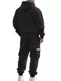 Men's Full Size Casual Half-Zip Hoodie and Cargo Pants Set Plus Size thumbnail 12