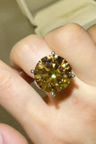 20 Carat Moissanite 925 Sterling Silver Ring thumbnail 1