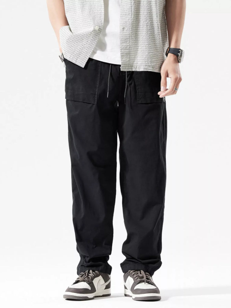 Men's Full Size Casual Cargo Pants with Multiple Pockets Plus Size
