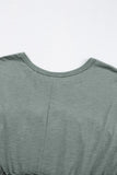 Frilled Gathered Seam Round Neck T Shirt Dress thumbnail 8