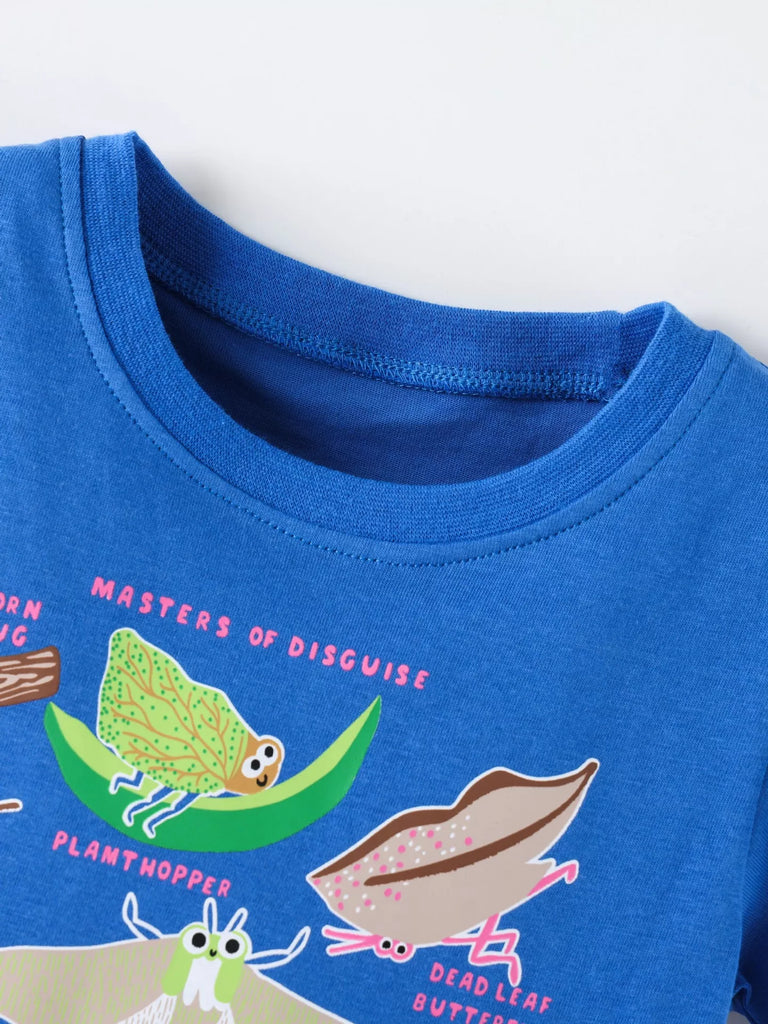Children's Insect Print Round Neck Tee