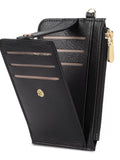 Zippered Leather Card Holder Wallet thumbnail 5