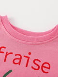 Children's Strawberry Round Neck Casual Sweatshirt thumbnail 3