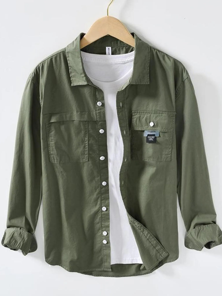 Men's Long Sleeve Button-Up Shirt